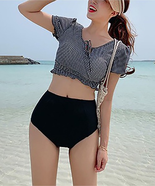 LOPASS（ロパス）の「レディース水着3点セット（水着・レディース・ブラック・L/M/XL）」の8枚目の写真