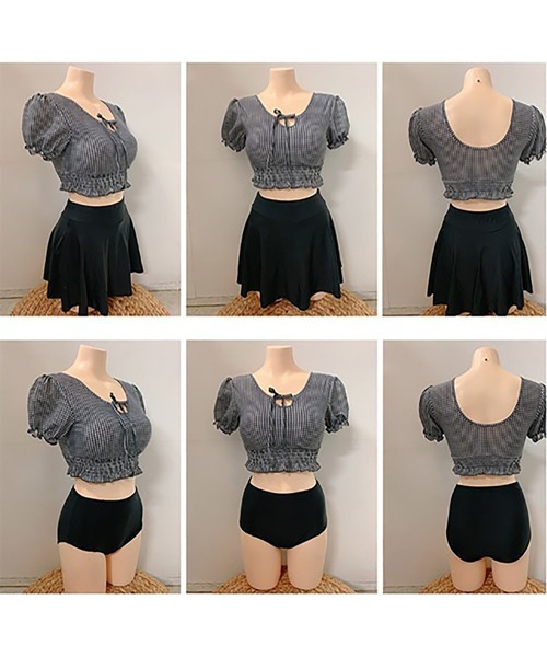 LOPASS（ロパス）の「レディース水着3点セット（水着・レディース・ブラック・L/M/XL）」の2枚目の写真