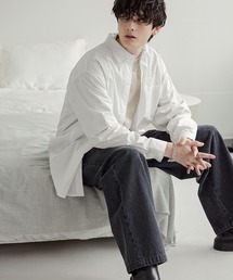 MONO-MART | リラックスワイドボックスシルエット レギュラーカラーブロードL/Sシャツ(シャツ/ブラウス)