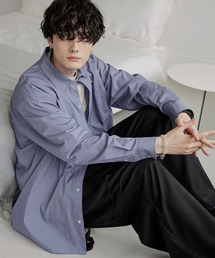 MONO-MART | リラックスワイドボックスシルエット レギュラーカラーブロードL/Sシャツ(シャツ/ブラウス)