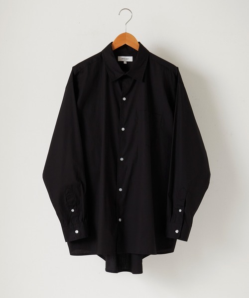 MONO-MART（モノマート）の「リラックスワイドボックスシルエット レギュラーカラーブロードL/Sシャツ（シャツ/ブラウス・メンズ・サックスブルー/ホワイト/ブルー系/ブラック/チェック・M/L）」の17枚目の写真