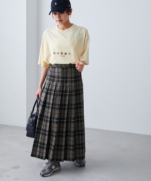 forksy.(フォルクシー)の「【forksy.】チェックプリーツロングスカート(スカート・レディース・ブラック/グリーン/ネイビー/ブラウン・FREE)」の19枚目の写真