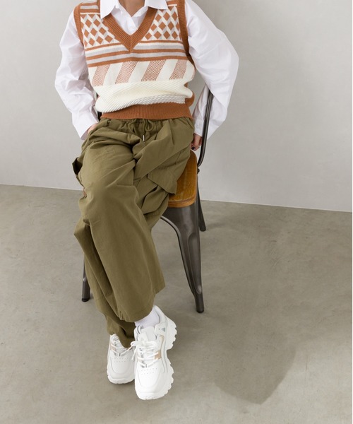 SpRay(スプレイ)の「Dadスニーカー(スニーカー・レディース・ホワイト/ブラック・SMALL/MEDIUM/LARGE)」の12枚目の写真