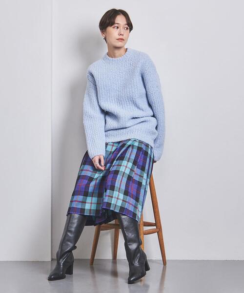 O'NEIL of DUBLIN(オニールオブダブリン)の「<O'NEIL of DUBLIN>ミックス プリーツスカート(スカート・レディース・ダークブラウン/ターコイズブルー・8/10/12)」の7枚目の写真