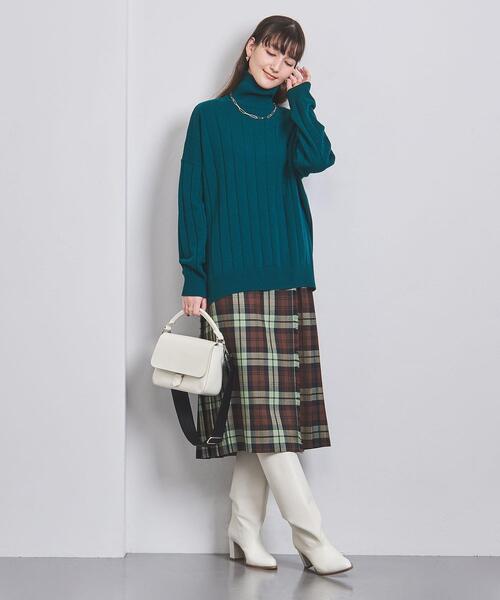 O'NEIL of DUBLIN(オニールオブダブリン)の「<O'NEIL of DUBLIN>ミックス プリーツスカート(スカート・レディース・ダークブラウン/ターコイズブルー・8/10/12)」の9枚目の写真