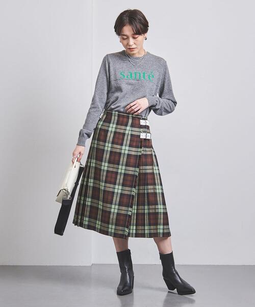 O'NEIL of DUBLIN(オニールオブダブリン)の「<O'NEIL of DUBLIN>ミックス プリーツスカート(スカート・レディース・ダークブラウン/ターコイズブルー・8/10/12)」の10枚目の写真