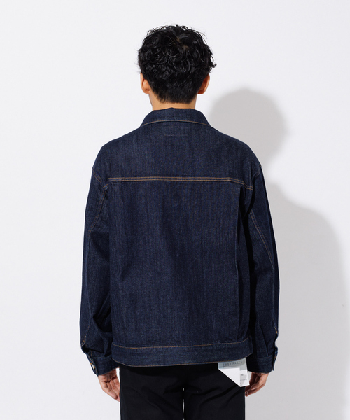 ABAHOUSE GRAY（アバハウスグレイ）の「【セットアップ対応】ストレッチ デニム ジャケット/Gジャン（ブルゾン・メンズ・ネイビー/ブルー・46/48/50）」の6枚目の写真