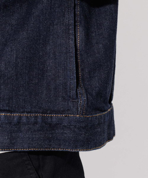 ABAHOUSE GRAY（アバハウスグレイ）の「【セットアップ対応】ストレッチ デニム ジャケット/Gジャン（ブルゾン・メンズ・ネイビー/ブルー・46/48/50）」の12枚目の写真