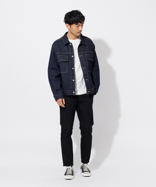 ABAHOUSE GRAY（アバハウスグレイ）の「【セットアップ対応】ストレッチ デニム ジャケット/Gジャン（ブルゾン・メンズ・ネイビー/ブルー・46/48/50）」の15枚目の写真