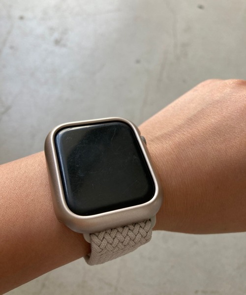 Me%(ミィパーセント)の「アミコミapplewatchバンド(デジタル腕時計・レディース・グレー/チャコールグレー/アイボリー・LARGE/MEDIUM)」の13枚目の写真