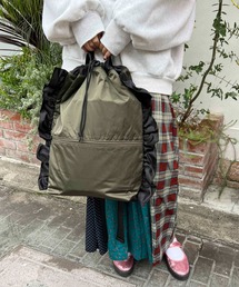 Casselini(キャセリーニ)ナイロンフリルバックパック