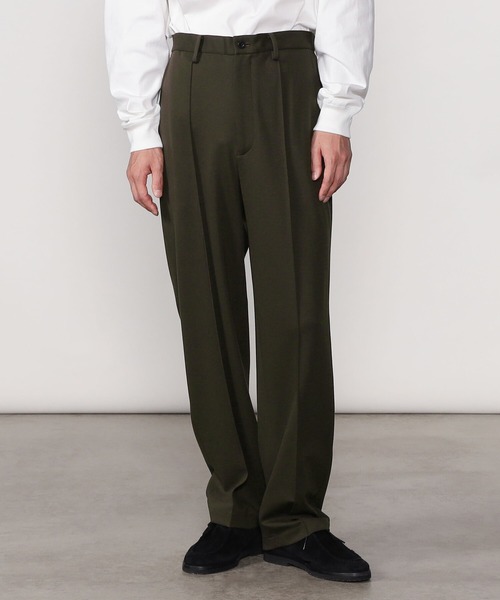 Morris & Sons(モリスアンドサンズ)の「MORRIS & SONS | クリースストレートパンツ MEN(スラックス・メンズ・オリーブ/ブラック/ネイビー・3/1/2)」の1枚目の写真