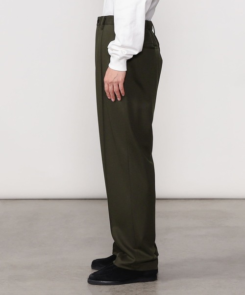 Morris & Sons(モリスアンドサンズ)の「MORRIS & SONS | クリースストレートパンツ MEN(スラックス・メンズ・オリーブ/ブラック/ネイビー・3/1/2)」の7枚目の写真