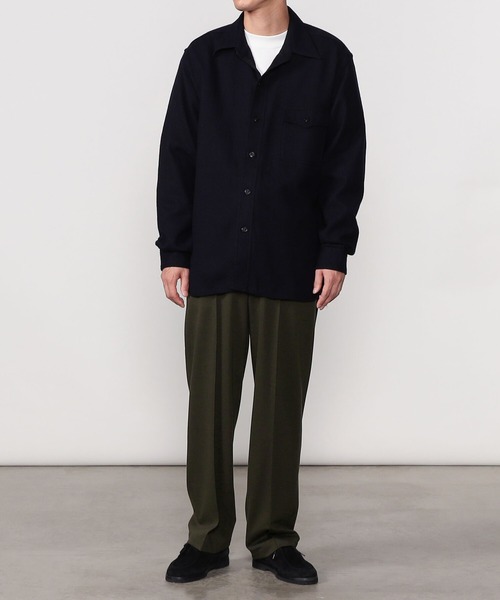 Morris & Sons(モリスアンドサンズ)の「MORRIS & SONS | クリースストレートパンツ MEN(スラックス・メンズ・オリーブ/ブラック/ネイビー・3/1/2)」の5枚目の写真