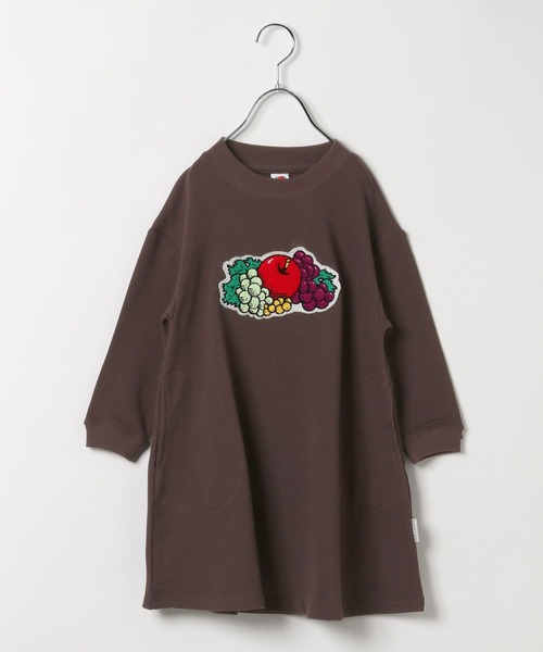 BAYFLOW(ベイフロー)の「【Fruit Of The Loom(フルーツオブザルーム)】別注Aラインカットワンピース(ワンピース・キッズ・オフホワイト/ブラウン/パープル・110cm/120cm/130cm/140cm)」の13枚目の写真