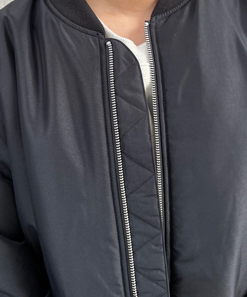 kutir(クティール)の「【2WAY】ボリュームスリーブMA-1(MA-1・レディース・ブラック/カーキ/アイボリー・FREE)」の15枚目の写真