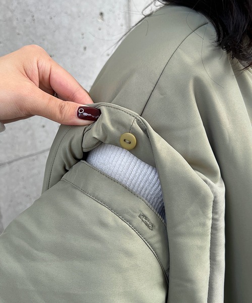 kutir(クティール)の「【2WAY】ボリュームスリーブMA-1(MA-1・レディース・ブラック/カーキ/アイボリー・FREE)」の19枚目の写真