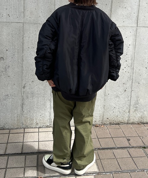 kutir(クティール)の「【2WAY】ボリュームスリーブMA-1(MA-1・レディース・ブラック/カーキ/アイボリー・FREE)」の17枚目の写真