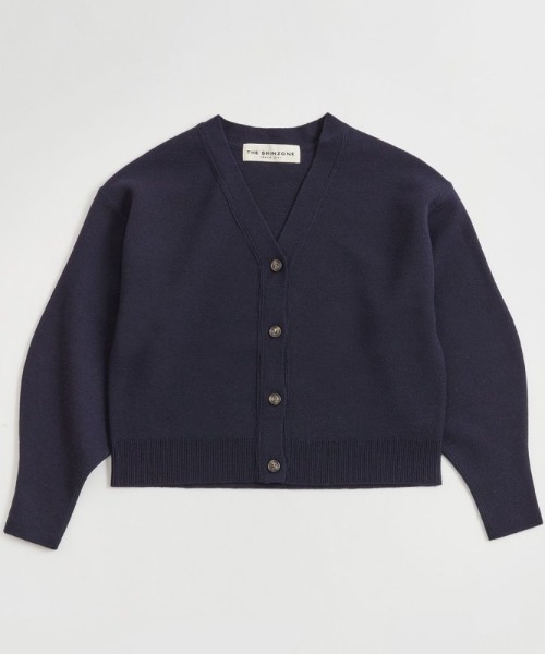 THE SHINZONE(ザ シンゾーン)の「THE SHINZONE CAPELIN KINT CARDIGAN 22AMSNI11(カーディガン/ボレロ・レディース・ブラウン/ネイビー/グレー・FREE)」の4枚目の写真