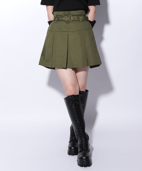 repipi armario（レピピ アルマリオ）の「ローライズベルトツキスカート（スカート・キッズ・ネイビー/ベージュ/カーキ・SMALL/MEDIUM/LARGE）」の2枚目の写真