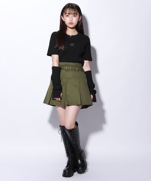 repipi armario（レピピ アルマリオ）の「ローライズベルトツキスカート（スカート・キッズ・ネイビー/ベージュ/カーキ・SMALL/MEDIUM/LARGE）」の6枚目の写真