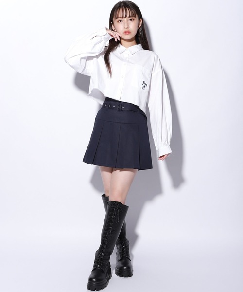 repipi armario（レピピ アルマリオ）の「ローライズベルトツキスカート（スカート・キッズ・ネイビー/ベージュ/カーキ・SMALL/MEDIUM/LARGE）」の8枚目の写真