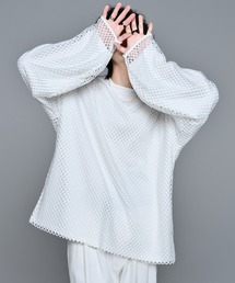 ADRER | comfortable mesh high stretch big pullover/コンフォータブルメッシュハイストレッチビックプルオーバー(Tシャツ/カットソー)