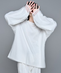 ADRER | comfortable mesh high stretch big pullover/コンフォータブルメッシュハイストレッチビックプルオーバー (Tシャツ/カットソー)