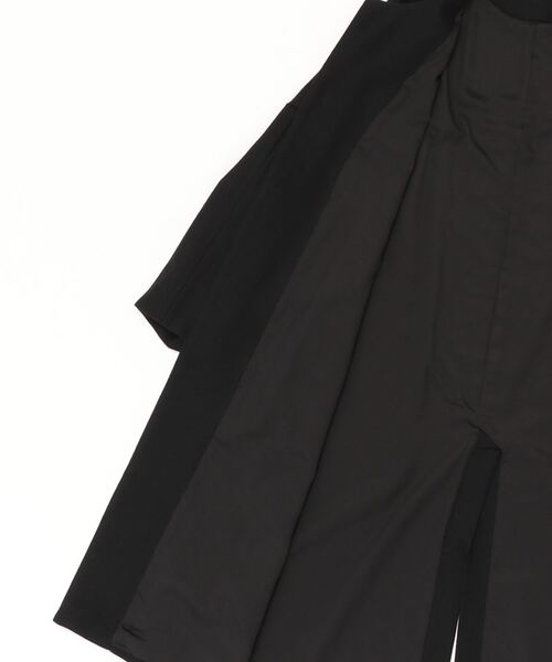 SETTO（セット）の「PORTE COAT：フラノ素材ノーカラーコート（ノーカラーコート・レディース・杢グレー/ブラック・FREE）」の16枚目の写真