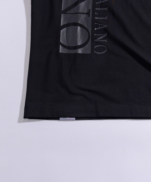 SILVER BULLET(シルバーバレット)の「『VIOLA rumore/ヴィオラ ルモーレ』メタリックプリントストレッチモックネック長袖Tシャツ(Tシャツ/カットソー・メンズ・チャコール/ブラック/オフホワイト・XL/L/M)」の7枚目の写真