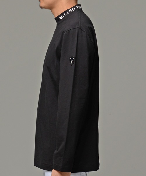 SILVER BULLET(シルバーバレット)の「『VIOLA rumore/ヴィオラ ルモーレ』メタリックプリントストレッチモックネック長袖Tシャツ(Tシャツ/カットソー・メンズ・チャコール/ブラック/オフホワイト・XL/L/M)」の14枚目の写真