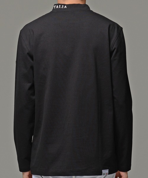 SILVER BULLET(シルバーバレット)の「『VIOLA rumore/ヴィオラ ルモーレ』メタリックプリントストレッチモックネック長袖Tシャツ(Tシャツ/カットソー・メンズ・チャコール/ブラック/オフホワイト・XL/L/M)」の15枚目の写真