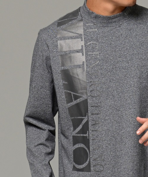 SILVER BULLET(シルバーバレット)の「『VIOLA rumore/ヴィオラ ルモーレ』メタリックプリントストレッチモックネック長袖Tシャツ(Tシャツ/カットソー・メンズ・チャコール/ブラック/オフホワイト・XL/L/M)」の17枚目の写真