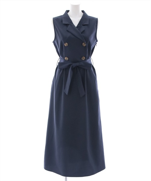 clear（クリア）の「トレンチノースリーブワンピース（ワンピース・レディース・ネイビー/モカ・F）」の20枚目の写真