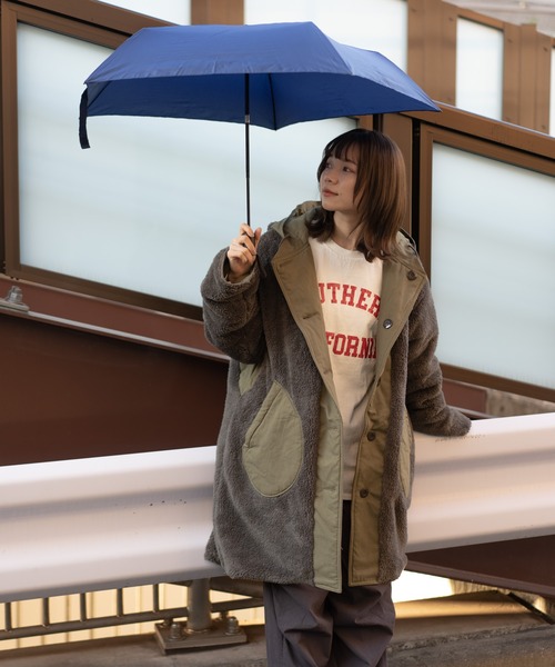 CONVERSE(コンバース)の「【 CONVERSE / コンバース 】 ワンタッチ 折りたたみ傘 アンブレラ OGW CON LT 55WJ(折りたたみ傘・メンズ・ネイビー/ブラック/グレー・FREE)」の3枚目の写真