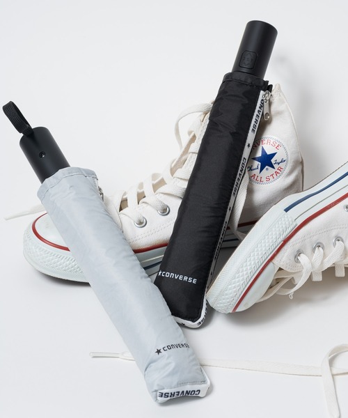CONVERSE(コンバース)の「【 CONVERSE / コンバース 】 ワンタッチ 折りたたみ傘 アンブレラ OGW CON LT 55WJ(折りたたみ傘・メンズ・ネイビー/ブラック/グレー・FREE)」の6枚目の写真