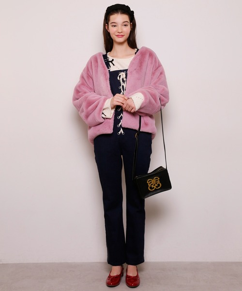 Seemi. byNICECLAUP（ シーミーバイナイスクラップ）の「【Seemi】Seemiメタルロゴショルダー（ショルダーバッグ・レディース・アイボリー/ブラック・FREE）」の6枚目の写真