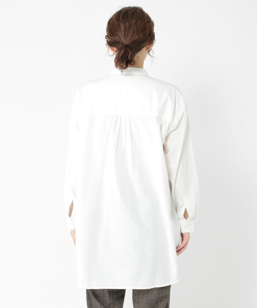 studio CLIP（スタディオクリップ）の「ふわふわオックスバンドシャツ（シャツ/ブラウス・レディース・ライトグレー/ラベンダー/オフホワイト/ブルー・FREE）」の16枚目の写真