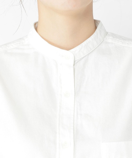 studio CLIP（スタディオクリップ）の「ふわふわオックスバンドシャツ（シャツ/ブラウス・レディース・ライトグレー/ラベンダー/オフホワイト/ブルー・FREE）」の14枚目の写真