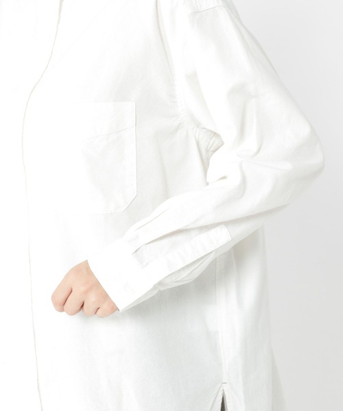 studio CLIP（スタディオクリップ）の「ふわふわオックスバンドシャツ（シャツ/ブラウス・レディース・ライトグレー/ラベンダー/オフホワイト/ブルー・FREE）」の18枚目の写真