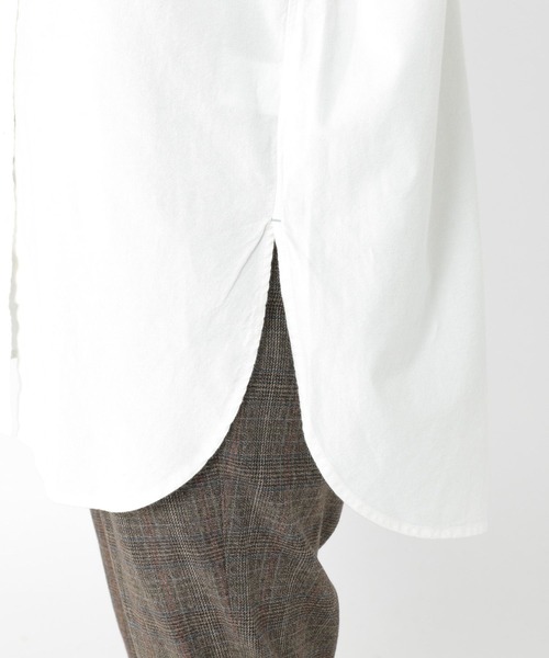 studio CLIP（スタディオクリップ）の「ふわふわオックスバンドシャツ（シャツ/ブラウス・レディース・ライトグレー/ラベンダー/オフホワイト/ブルー・FREE）」の7枚目の写真