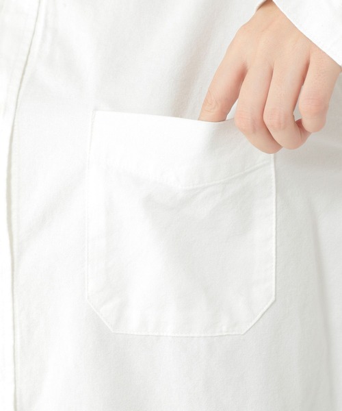 studio CLIP（スタディオクリップ）の「ふわふわオックスバンドシャツ（シャツ/ブラウス・レディース・ライトグレー/ラベンダー/オフホワイト/ブルー・FREE）」の6枚目の写真