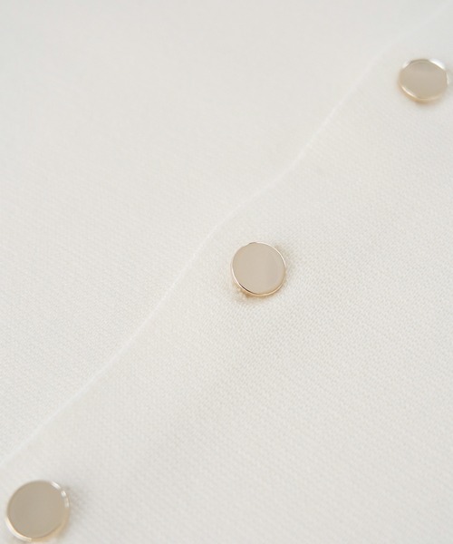 ROPE' PICNIC(ロペピクニック)の「洗濯機OK/ミラノリブコンパクトカーディガン(カーディガン/ボレロ・レディース・ターコイズブルー/オフホワイト/ブラック/ホワイト系その他5/ピンク系その他・38)」の15枚目の写真