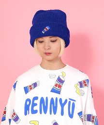 PUNYUS | フード刺繍ニットキャップ(ニットキャップ/ビーニー)