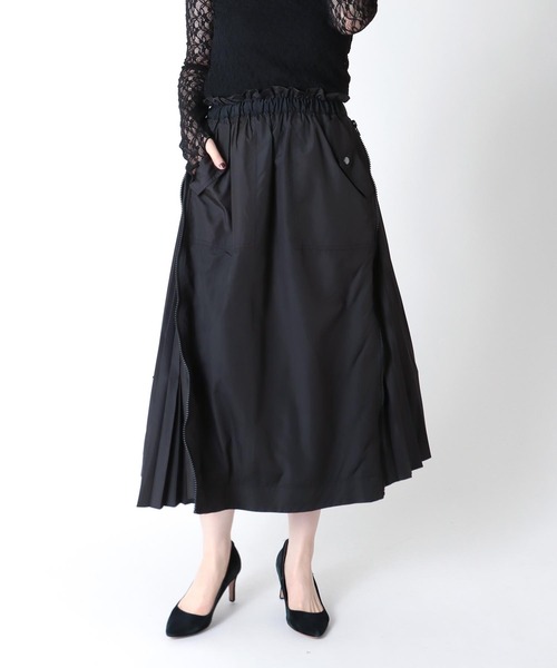Jines（ジネス）の「サイドジップアッププリーツスカート