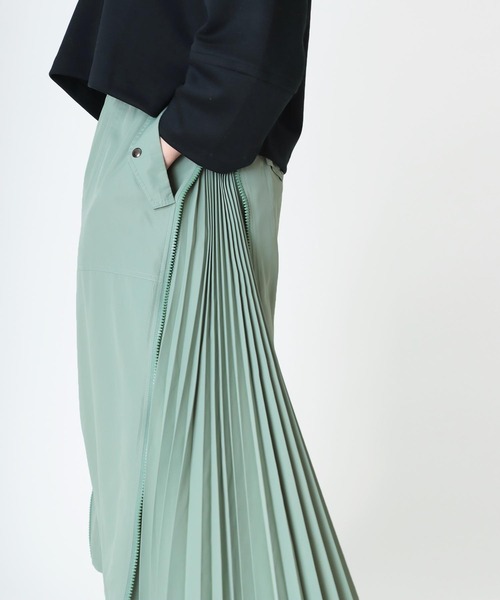 新品❤️ARCHIVIO グリーン プリーツスカート 25SS】WOMEN ESSENTIALプリーツスカート グリーン