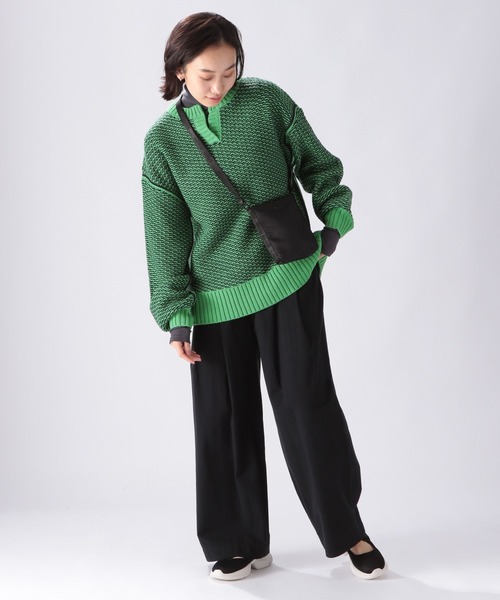 niko and（ニコアンド）の「スリットネックジャカードビッグプル