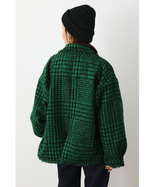 RODEO CROWNS WIDE BOWL（ロデオクラウンズワイドボウル）の「TWEEDビッグシルエットジャケット（その他アウター・レディース・ブラック系その他/グリーン系その他・FREE）」の12枚目の写真