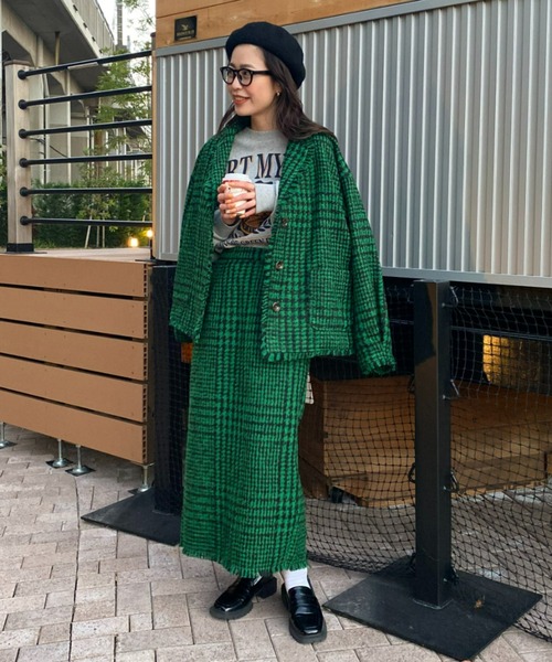セール】TWEEDビッグシルエットジャケット（その他アウター