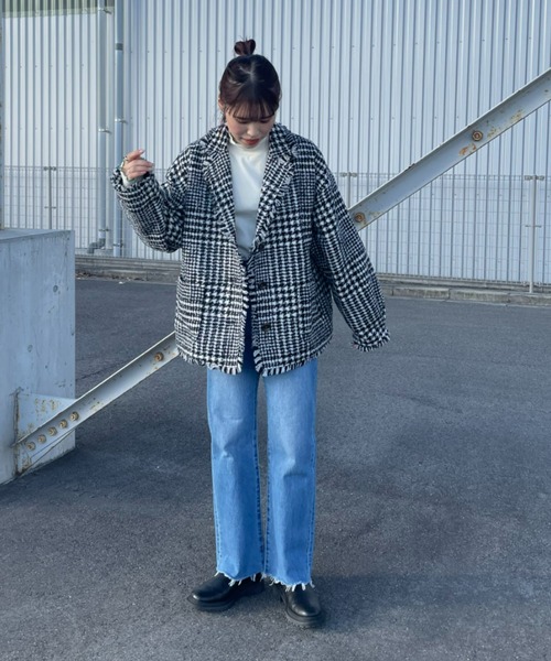 セール】TWEEDビッグシルエットジャケット（その他アウター